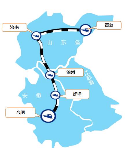 合肥—青島線高鐵列車廣告